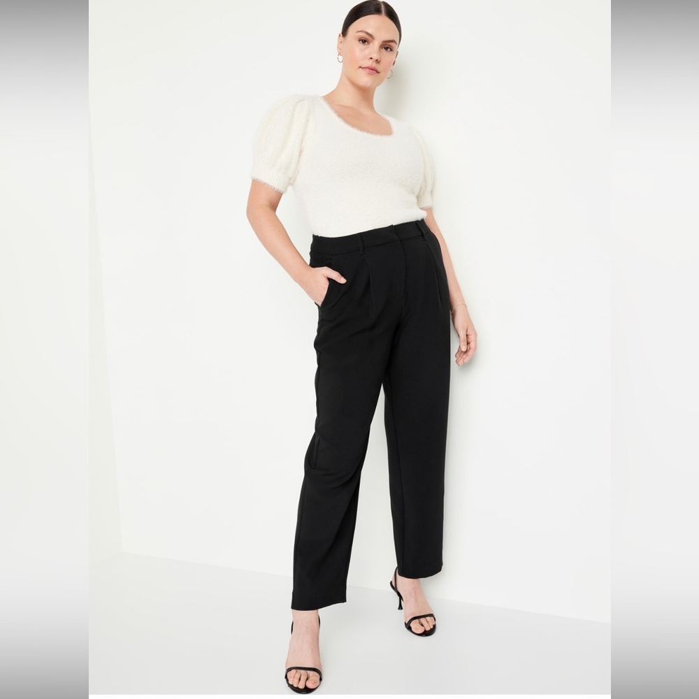 Extra High-Waisted Taylor Trouser Straight Pants
